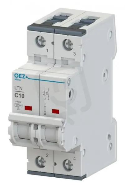 Poslední Šance LTN-4C-2 Jistič In 4A,Ue AC 230/400V/DC 144V, ch.C, 2pól, 10 kA OEZ 41735