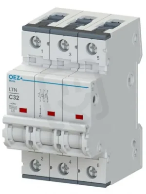 LTN-50D-3 Jistič In 50A,Ue AC 230/400V/DC 216V, ch.D, 3pól, 10 kA OEZ 41811 Rychlé Dodání