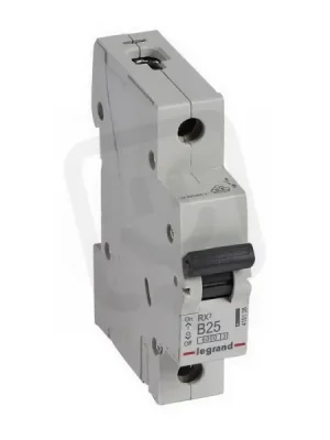 RX3 JISTIČ, 1 PÓLOVÝ, CHAR. B, 25A 6000A LEGRAND 419138 Levný