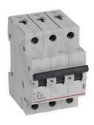 Sleva RX3 JISTIČ, 3 PÓLOVÝ, CHAR. B, 10A 6000A LEGRAND 419167
