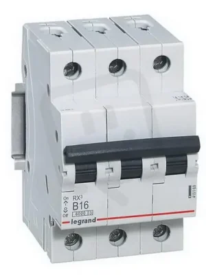 RX3 JISTIČ, 3 PÓLOVÝ, CHAR. B, 13A 6000A LEGRAND 419168 Hit Sezóny