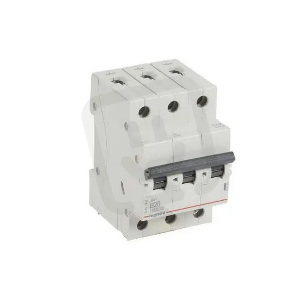 RX3 JISTIČ, 3 PÓLOVÝ, CHAR. B, 20A 6000A LEGRAND 419170 Vrácení Zdarma