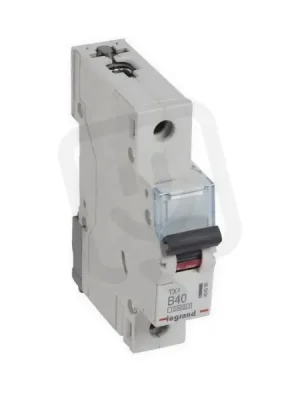 TX3 JISTIČ, 1 PÓLOVÝ, CHAR. B, 40A 10000A LEGRAND 404088 Vysoce Kvalitní