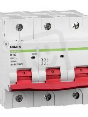Horká Nabídka Instalační jistič NOARK 102792 EX9B125 20 kA, char. C, 100 A, 3-pól