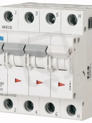 Jistič PL7-C4/3N, char C, 3+N-pólový, 10kA, 4A EATON 165274 Nízká Cena