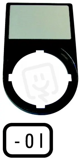 M22S-ST-X88 Nosiče štítků-komplety 30x50mm oblé černé -0I EATON 216485 Tovární Cena