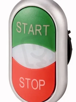Eaton M22-DDL-GR-GB1/GB0 Dvojité tlačítko, bílá čočka, START/STOP zelená/červená Výhodná Nabídka