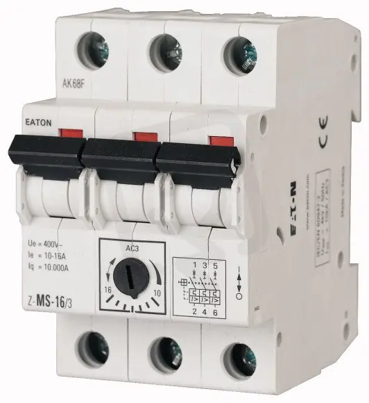 Z-MS-0,25/3 Spínač motorů 3-pól 0.16-0.25A EATON 248403 Koupit Online