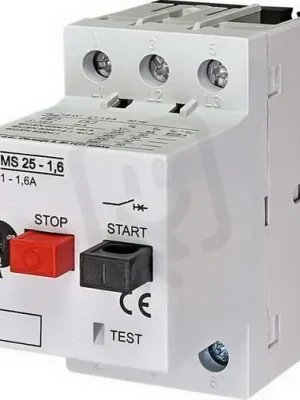 Ihned K Objednání Motorový spouštěč MS25 3p 50kA (230V) 1,0-1,6A Irm=20A ETI 004600060