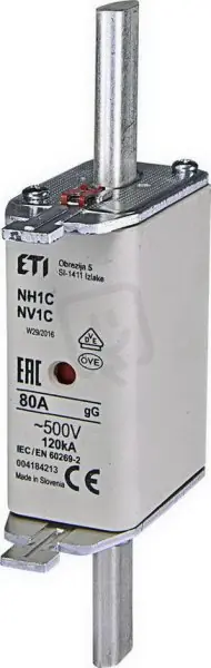 Nožová pojistka NV/NH 1C gG KOMBI 80A/500V ETI 004184213 Must-Have