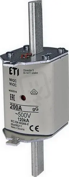 Nožová pojistka NV/NH 2C gG KOMBI 200A/500V ETI 004185217 Aktuální