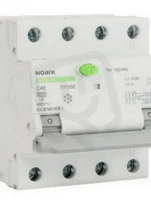 Proudový chránič s jističem NOARK 111515 EX9NL-N 3P+N C20 30mA, 6kA, typ AC Hit Sezóny