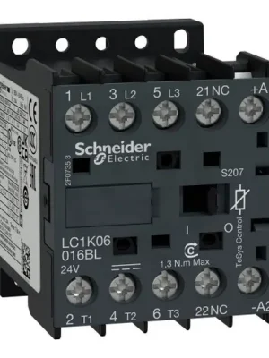 Super Cena Ministykač TESYS K 3P 6A cívka 24V DC SCHNEIDER LC1K06016BLS207