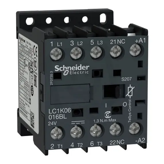 Super Cena Ministykač TESYS K 3P 6A cívka 24V DC SCHNEIDER LC1K06016BLS207