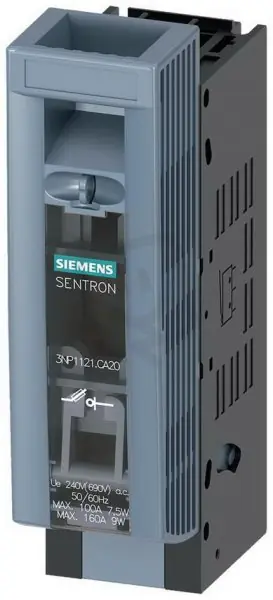 SIEMENS 3NP1121-1CA20 Pojistkový odpínač Značkový