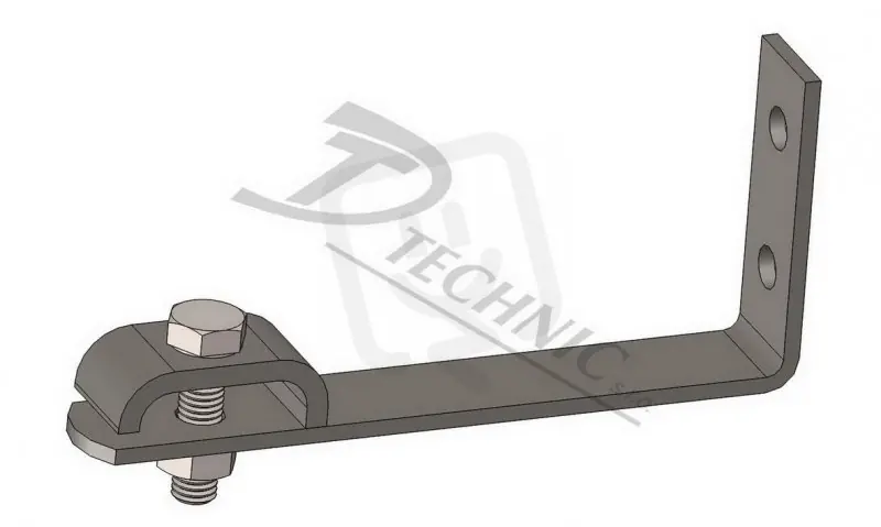 Nová Kolekce PV 23 přetočená Podpěra vedení na plechové střechy L=110 mm DT TECHNIC 101341