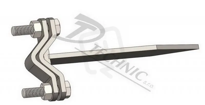 Hit Sezóny DUZ sš 350 Držák ochr. úhelníku střed.špička - L=350 mm DT TECHNIC 102072