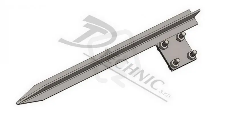 Časově Omezené ZPT 15 - 35 Zemnící profilová tyč se svorkou - 1500 mm DT TECHNIC 104250