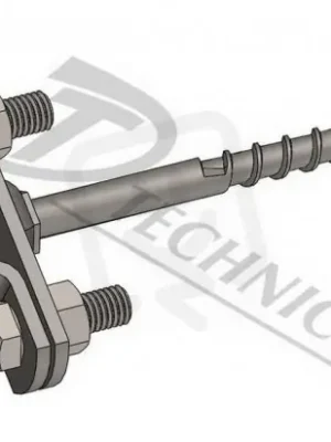 DOTb vrut 300 - d20 Držák ochranné trubky a jímače d18-20 - s vrutem - 8x300 mm Aktuální