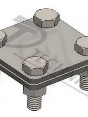 SR 02 M6 Svorka odbočná a spojovací pro zemnící pásku 30/4 DT TECHNIC 103120 Omezená Nabídka