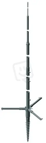 Teleskopický stožárový jímač NV 7000mm FeZn - AL se šroubovací základnou -SET- Sleva