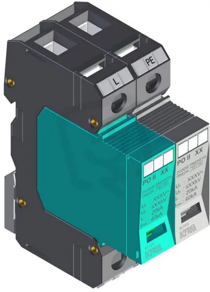 Přepěťová ochrana PO II 1+1 280V/40kA, modulární, vyměnitelná, C+D Must-Have