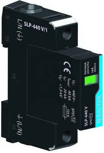 SLP-440 V/1 svodič přepětí TN/TT s napětím do 440V AC 40 kA (8/20) SALTEK A01817 Levný
