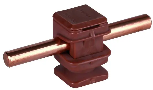 Autentický Podpěra vedení DEHNsnap, plast hnědý H 16mm, pro prům. 8mm, se závitem M6 204007