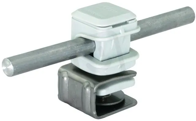 Akční Nabídka Podpěra vedení PLATTENsnap, nerez, 4-6mm s PV DEHNsnap, plast šedý, H16mm, d8mm