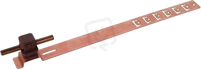 Podpěra vedení UNIsnap, Cu/plast hnědý H 16mm, pro prům. 8mm, se vzpěrou L 335mm Akční Nabídka