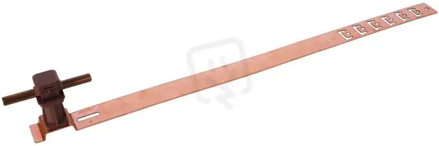Podpěra vedení UNIsnap, Cu/plast hnědý H 36mm, pro prům. 8mm, se vzpěrou L 475mm Nízká Cena
