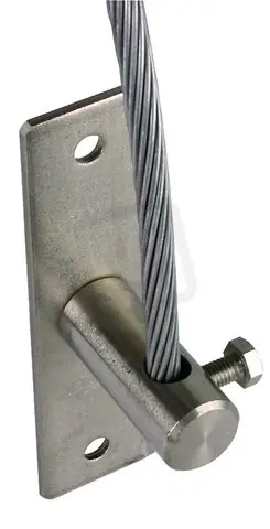 Napínací skoba pro prům. 8mm nerez s dvěma otvory pro upevnění D 9mm DEHN 241009 Tovární Cena