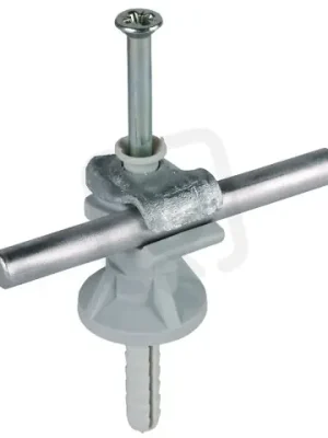 Podpěra vedení DEHNfix FeZn/plast šedý d6-10mm H30mm s natlouk. hmoždinkou 8x45 Víkendová Akce