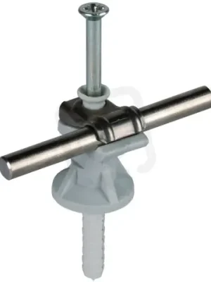 Podpěra vedení DEHNfix nerez/plast šedý d6-10mm H30mm s natlouk. hmoždinkou 8x46 Ověřený