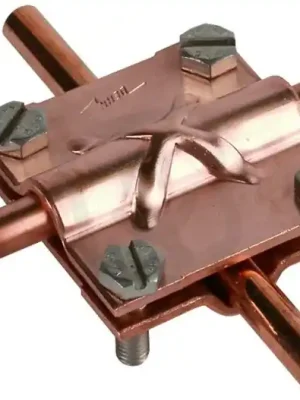Křížová svorka Cu, pro prům. 8-10/pásek 30mm bez mezidestičky DEHN 314307 Aktuální