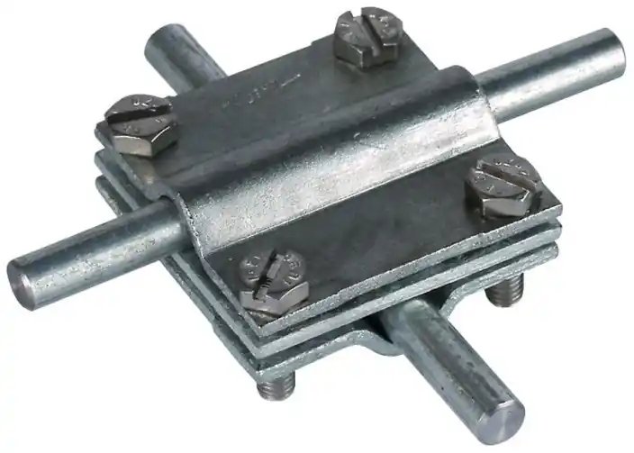 Ihned K Objednání Křížová svorka FeZn, pro prům. 8-10/pásek 30mm s mezidestičkou DEHN 314310