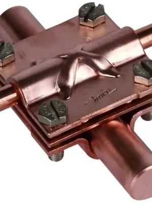 Kup Teď Křížová svorka Cu pro prům. 16/8-10mm, prům. 16/pásek 30mm s mezidestičkou