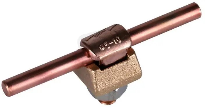 Svorka KS, M12 Cu-bronz, pro prům. 6-10mm jednodílná s pérovou podložkou Výhodná Nabídka