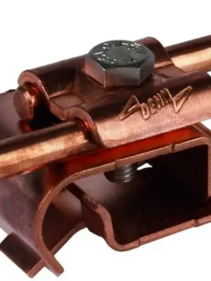 Okapová svorka Cu pro zaoblení 16-22mm s dvojitou příložkou pro prům. 8-10mm Akce
