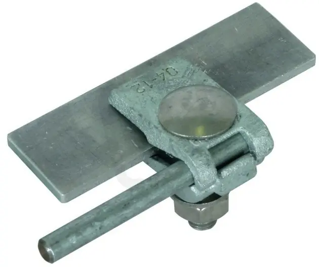 Připojovací svorka litina/Zn rozsah uchycení pasovina 0,4-12mm, pro prům. 7-10mm Dokud Zásoby Vydrží