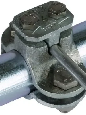 Svorka na potrubí D 33,7mm, temperovaná litina/Zn DEHN 407100 Sleva