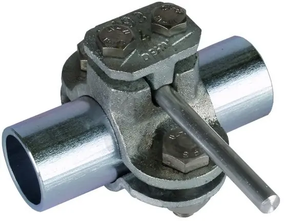 Svorka na potrubí D 33,7mm, temperovaná litina/Zn DEHN 407100 Sleva