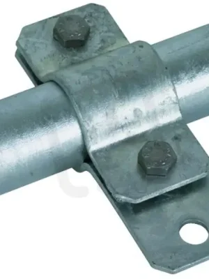 Víkendová Akce Třmen pro uzemnění potrubí D 26,9mm, FeZn s otvorem pro připojení D 11mm
