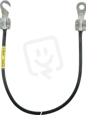 Uzemňovací vodič 10mm2/L 2,5m černý s kabelovými oky (D)M10 a (B)M8/10 Expresní Doručení