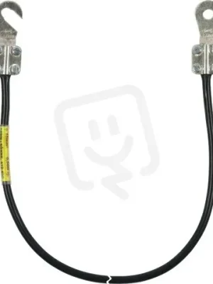 Uzemňovací vodič 10mm2/L 0,5m černý s kabelovými oky (C)M8 a (B)M8/M10 Přímo Od Výrobce