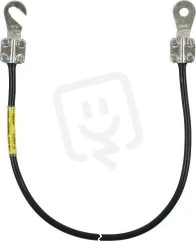 Uzemňovací vodič 10mm2/L 0,5m černý s kabelovými oky (C)M8 a (B)M8/M10 Přímo Od Výrobce