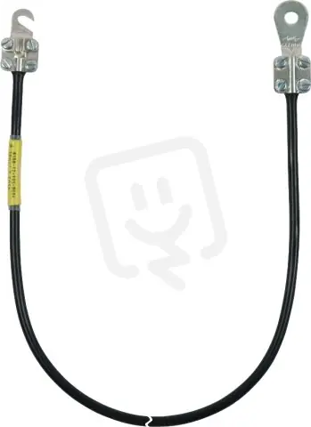 Uzemňovací vodič 10mm2/L 2,0m černý s kabelovými oky (C)M8 u.(A)M5/M6 Ověřený