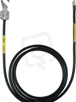Uzemňovací vodič 10mm2/L 2,0m černý s kabelovým okem (B)M8/10 a 1 čepem KS Top Prodej