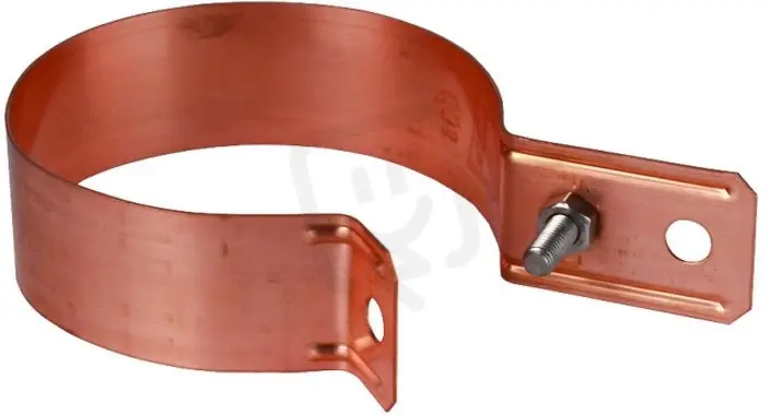 Třmen na okapovou rouru D 120mm, Cu s otvorem pro připojení D 11mm DEHN 420127 Originální