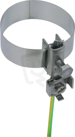 Uzemňovací svorka na potrubí, nerez, 3/4-2‘‘ s připojovací svorkou 2 x 4-25mm2 Bezpečná Platba